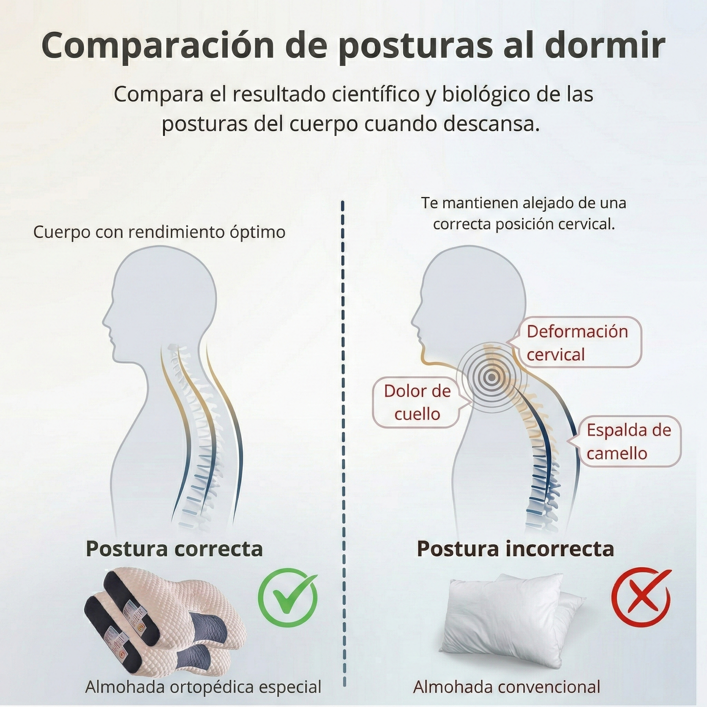 Almohada SomniRest™ | ¡Adiós al Dolor de Cuello!